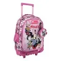 Diakakis - Σακίδιο Τρόλεϊ Δημοτικού Must 3 Θήκες, Disney Minnie Mouse, Flowers 565975
