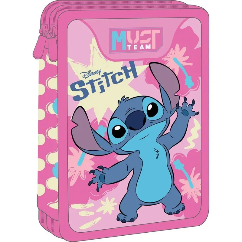Diakakis - Κασετίνα Διπλή Γεμάτη Must, Disney Stitch 565997