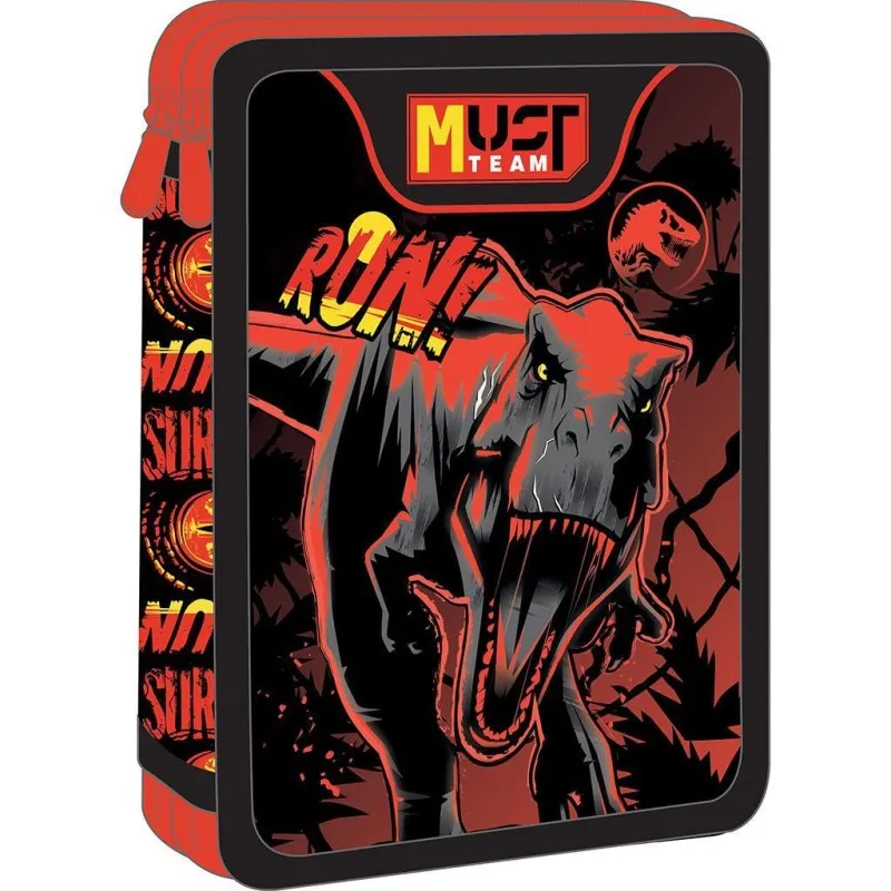 Diakakis - Κασετίνα Διπλή Γεμάτη Must, Jurassic, Run 572021