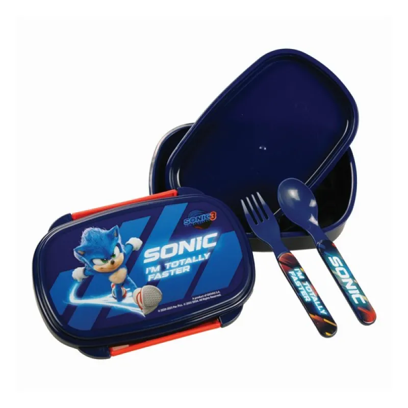 Gim – Δοχείο Φαγητού Με Κουτάλι/Πιρούνι, Sonic 3 the Hedgehog 572-54276