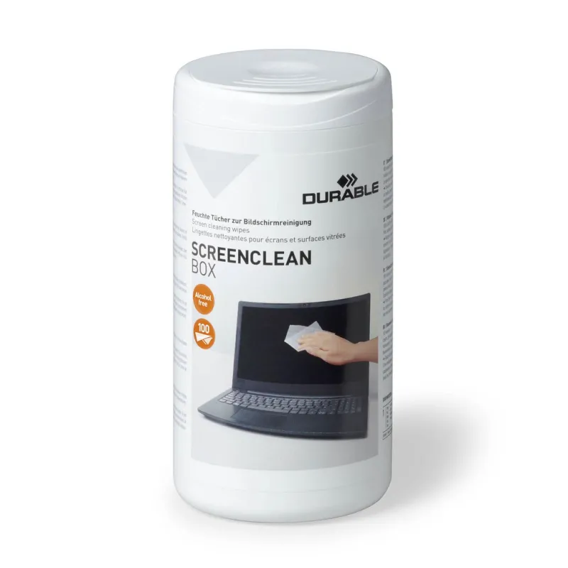 Durable - Καθαριστικό Γραφείου Box 100 Screen Cleaning Wipes 573602