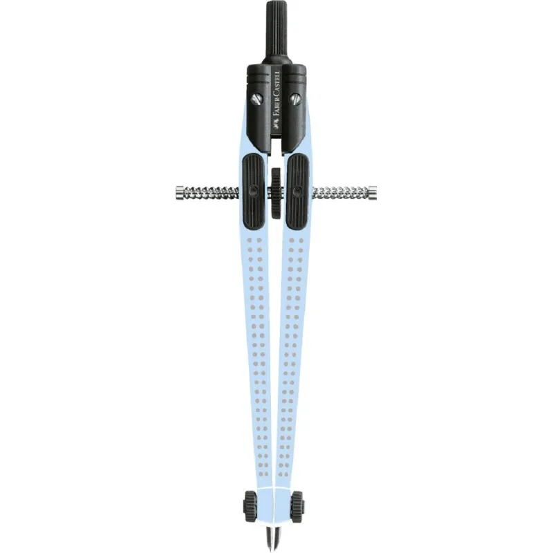 Faber Castell – Διαβήτης Με Μηχανισμό Εύκολης Ρύθμισης Compass Sky Blue 574474