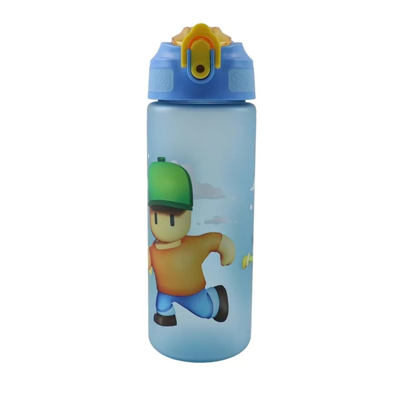 Gim - Παγούρι Πλαστικό PCTG Με Καλαμάκι, Stumble Guys 600 ml 577-31217