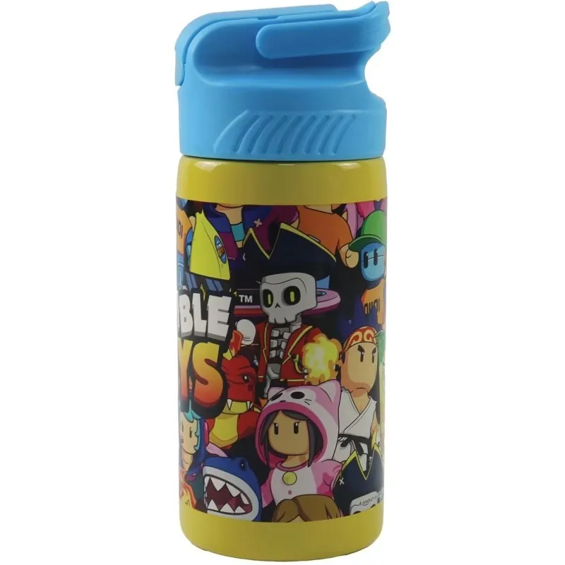 Gim - Παγούρι Ανοξείδωτο Με Καλαμάκι, Stumble Guys 500 ml 577-31245