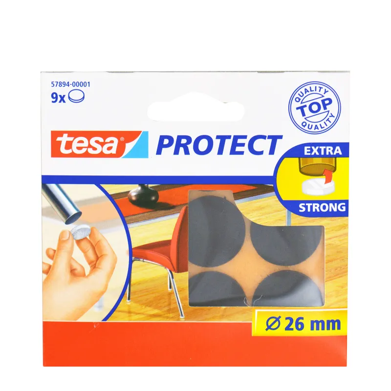 Tesa - Τσοχάκια Αυτοκόλλητα Φ.26mm Καφέ Σετ 9 Τεμαχίων 57894-00001