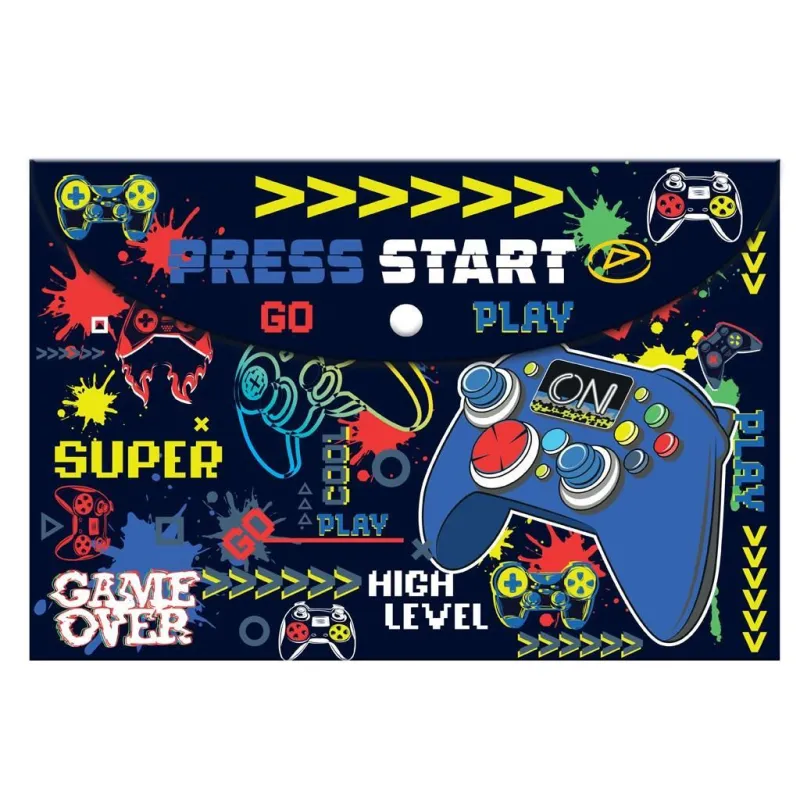 Diakakis - Φάκελος Κουμπί A4, Press Start 585662