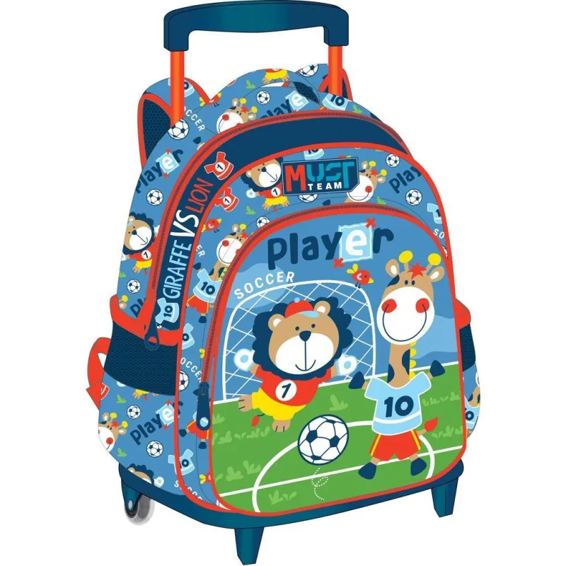 Diakakis – Τσάντα Τρόλεϊ Νηπιαγωγείου Must, Soccer Player Animals 586815