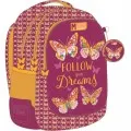 Diakakis - Τσάντα Πλάτης Δημοτικού Must 3 Θήκες, Butterfly Follow Your Dreams 587216