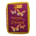 Diakakis - Κασετίνα Διπλή Γεμάτη Must, Butterfly Follow Your Dreams 587247