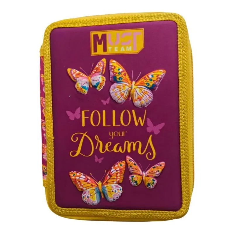 Diakakis - Κασετίνα Διπλή Γεμάτη Must, Butterfly Follow Your Dreams 587247