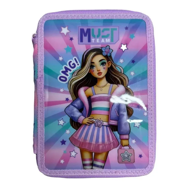 Diakakis - Κασετίνα Διπλή Γεμάτη Must, Fashion Girl 587248