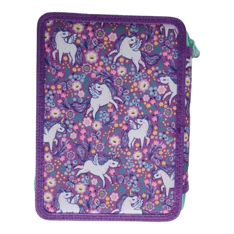 Diakakis - Κασετίνα Διπλή Γεμάτη Must, Purple Unicorn 587584