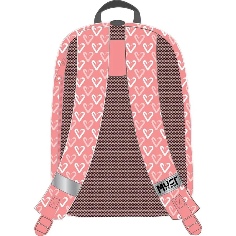 Diakakis - Τσάντα Πλάτης 1 Κεντρική Θήκη Must, Inspiration, Pink Hearts 587605