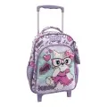 Diakakis – Τσάντα Τρόλεϊ Νηπιαγωγείου Must 2 Θήκες, Meow With Glasses 587609