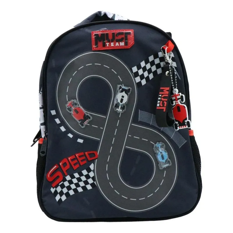 Diakakis – Τσάντα Πλάτης Νηπιαγωγείου Must 2 Θήκες, Racing Cars 587625