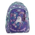 Diakakis - Τσάντα Πλάτης Δημοτικού Must 3 Θήκες, Purple Unicorn 587630