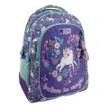 Diakakis - Τσάντα Πλάτης Δημοτικού Must 3 Θήκες, Purple Unicorn 587630