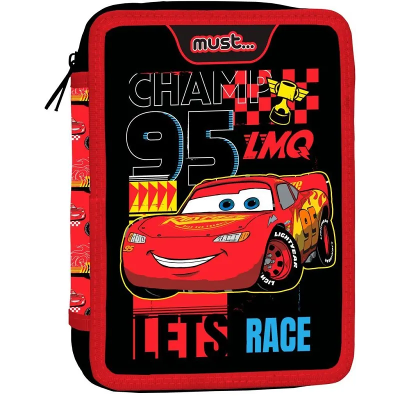 Diakakis - Κασετίνα Διπλή Γεμάτη Must, Cars, Lets Race 564320