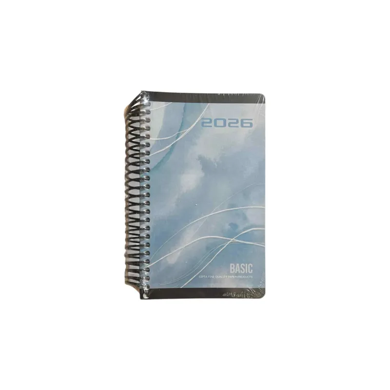 Unipap - Ημερήσιο Ημερολόγιο Σπιράλ Basic 2026, 13x21 Light Blue 6-19-42-26-86