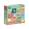 Luna - Puzzle 5 in 1, Παίζω Και Μαθαίνω Τα Αντίθετα 2/2/2/2/2 Pcs 622329