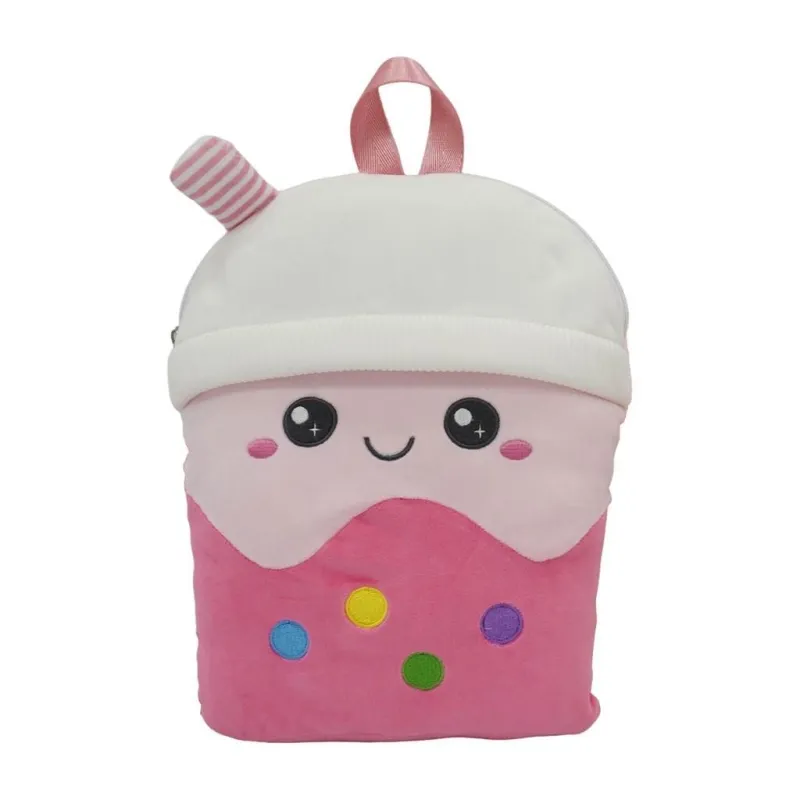 Luna - Λούτρινη Τσάντα Πλάτης 33εκ Milkshake Squishcuties 623027