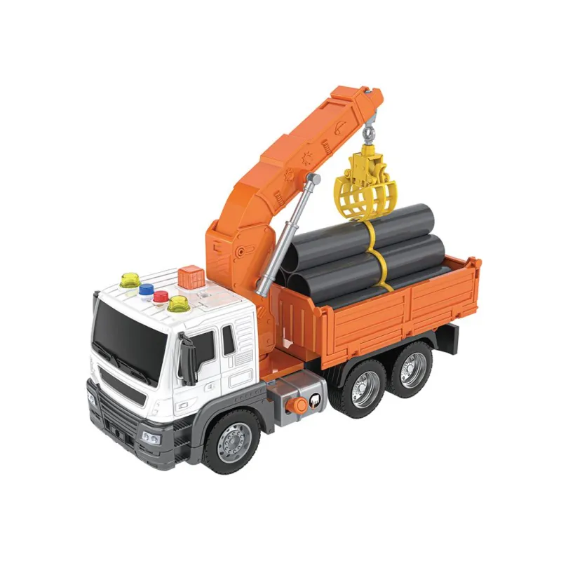 Diakakis - Γερανοφόρο Με Ξυλεία Friction Με Ήχο Και Φώς 623101