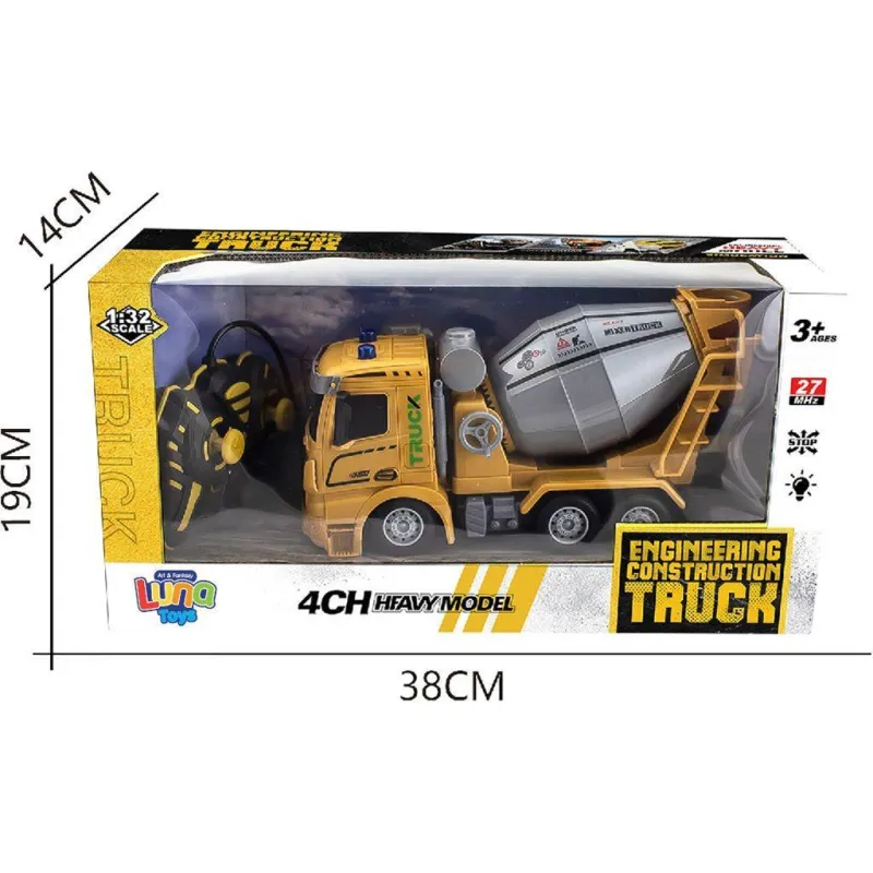 Luna - Τηλεκατευθυνόμενη Μπετονιέρα 1:32 27MHZ Με Φως 623163