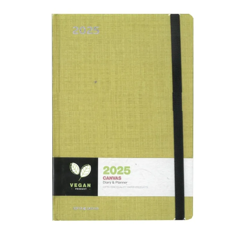 Unipap - Ημερήσιο Ημερολόγιο Canvas 2025, 13x21 Lime 625-1213-83
