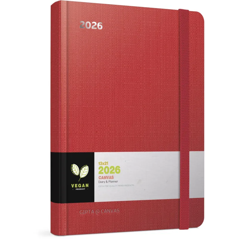 Unipap - Εβδομαδιαίο Ημερολόγιο Canvas 2026, 9x16 Red 626-1209-81