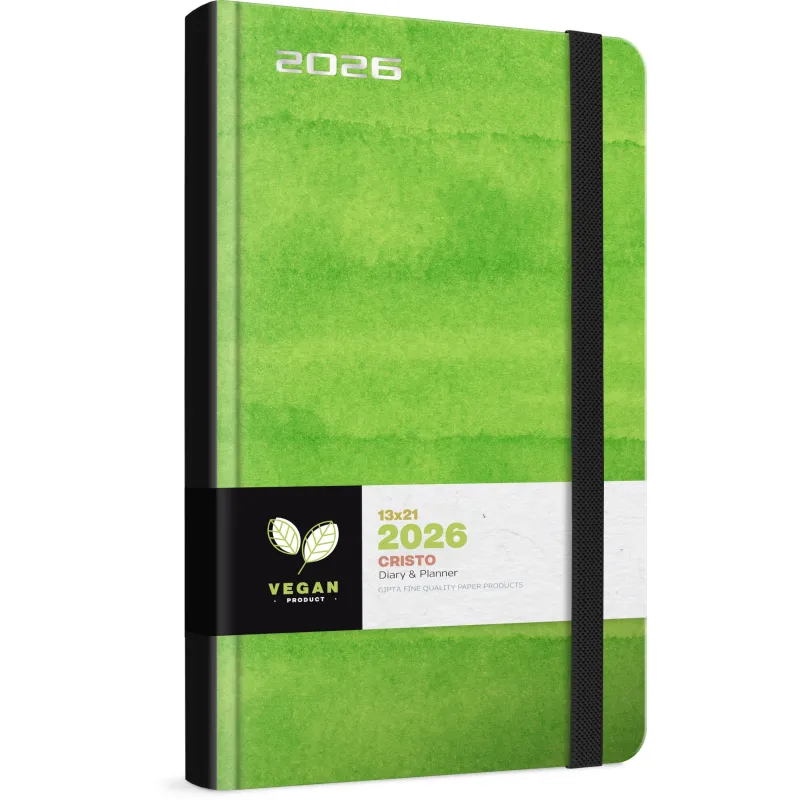 Unipap - Ημερήσιο Ημερολόγιο Cristo 2026, 17x24 Green 626-4217-83