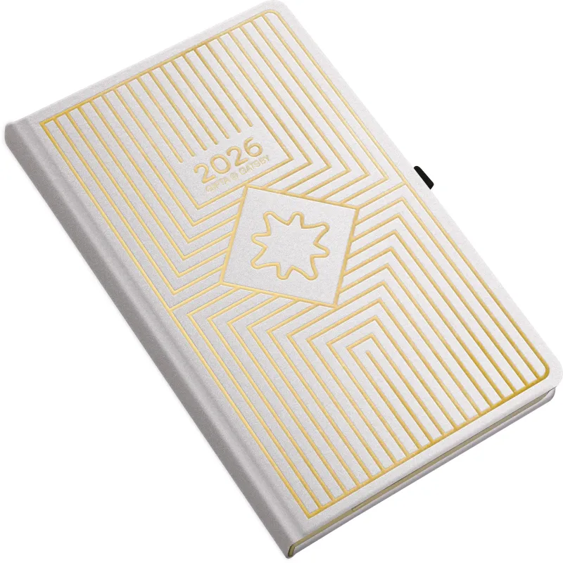 Unipap - Ημερήσιο Ημερολόγιο Gatsby 2026, 9x14 White 626-4409-94