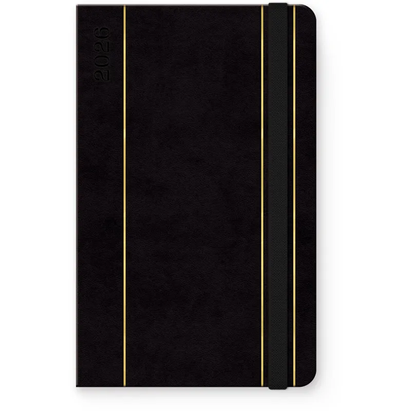 Unipap - Ημερήσιο Ημερολόγιο Nardo 2026, 13x21 Black 626-4713-90