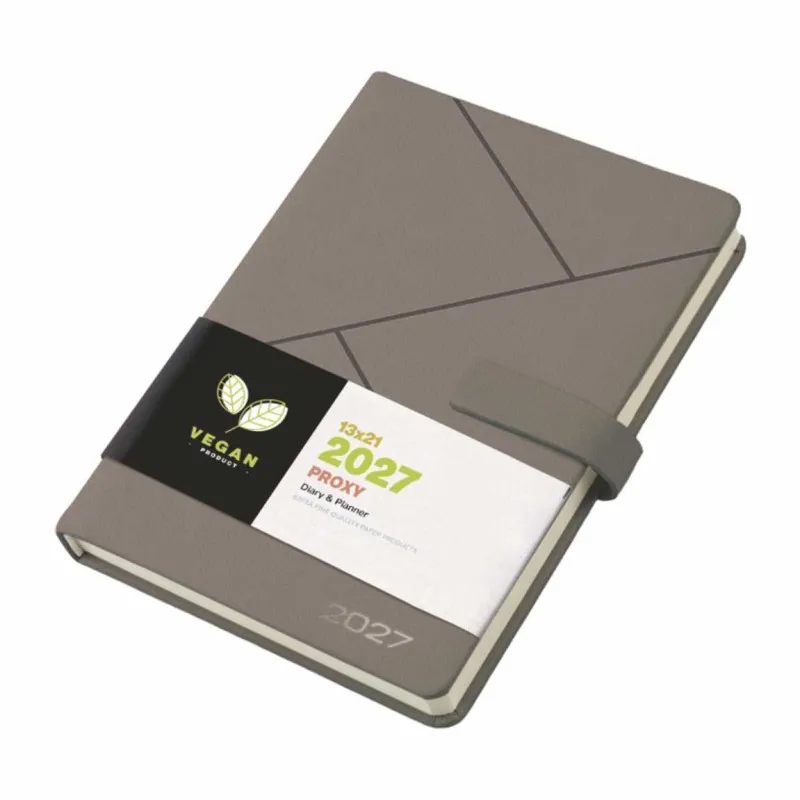 Unipap - Ημερήσιο Ημερολόγιο Proxy 2027, Γκρι 17x24 627-4217-92