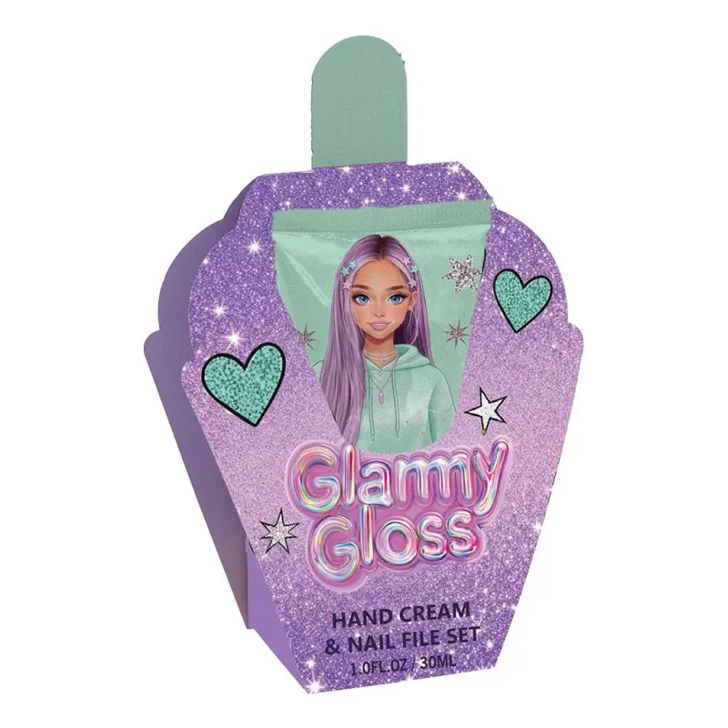 Diakakis - Glammy Gloss, Σετ Περιποίησης Χεριών 2 Τμχ, Μωβ 630040