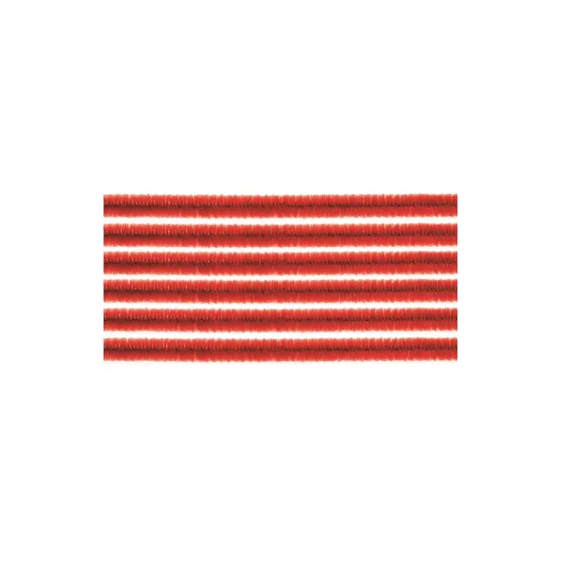 Glorex - Σύρματα Πίπας Red, 10 Pcs 8mm 50 Εκ 63800618