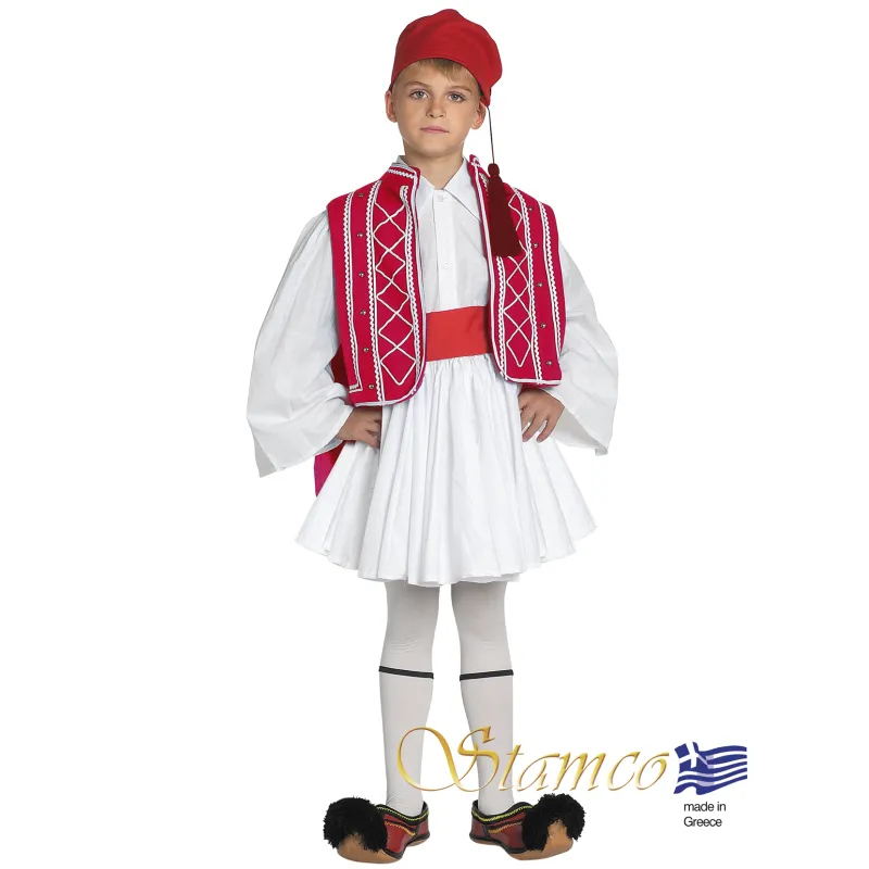 Stamco - Παραδοσιακή Φορεσιά Τσολιά Κόκκινο Παιδικό 644316