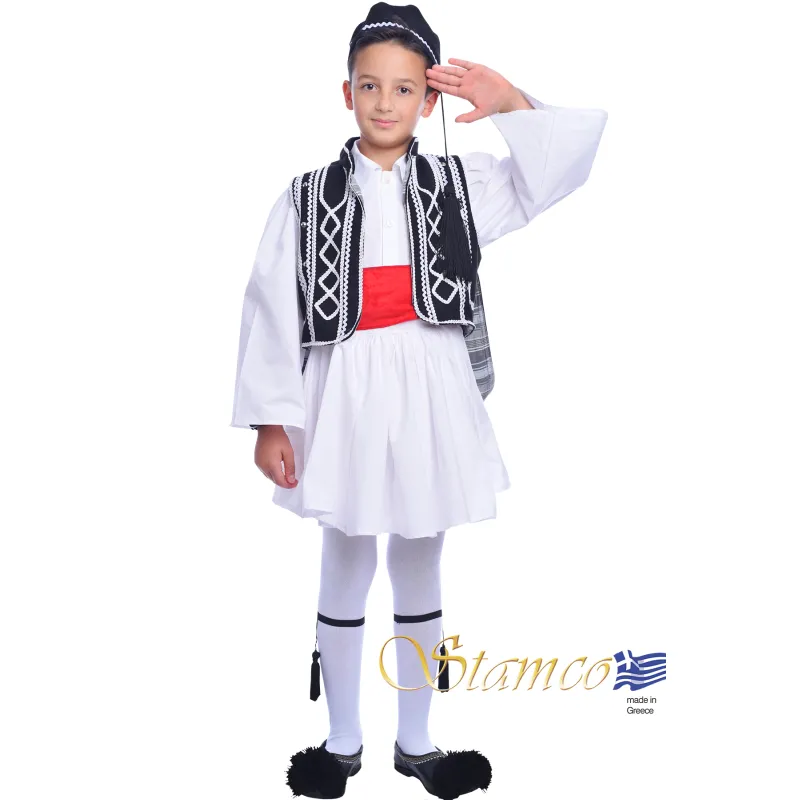 Stamco - Παραδοσιακή Φορεσιά Τσολιά Μαύρο-Λευκό 644607