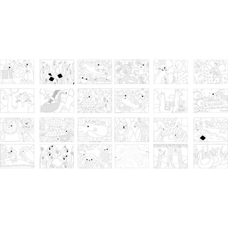 The Littlies - Μπλοκ Χρωματισμού Α4 24 Φύλλα Με Κινούμενα Μάτια, Ζώα Της Θάλασσας 647117