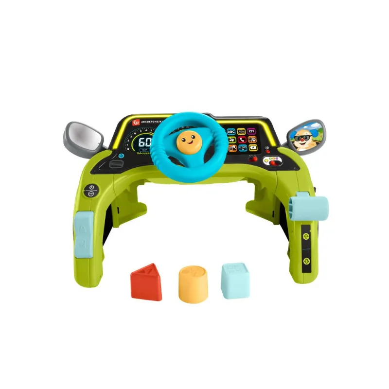 Fisher Price - Laugh & Learn Sit & Steer Driver Εκπαιδευτικό Αυτοκινητάκι HYR91