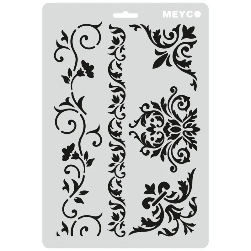 Meyco - Στενσιλ 21x31cm, Borders "Floral" 66032