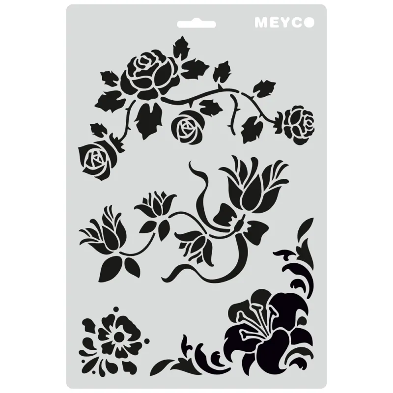 Meyco - Στενσιλ 21x31cm Flower Twine & Vrille 66044