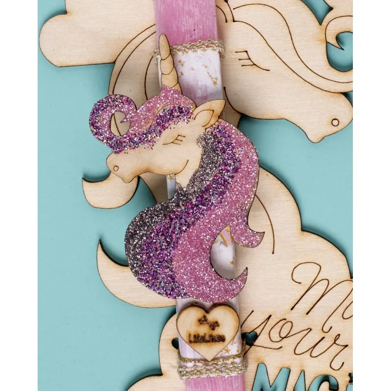 Life Likes - Λαμπάδα Μονόκερος Χρυσόσκονη 4682