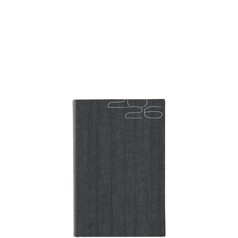 Θεοφύλακτος - Ημερήσιο Ημερολόγιο Kashmir Flat 2026, Charcoal 11x16.5 6852C.D57