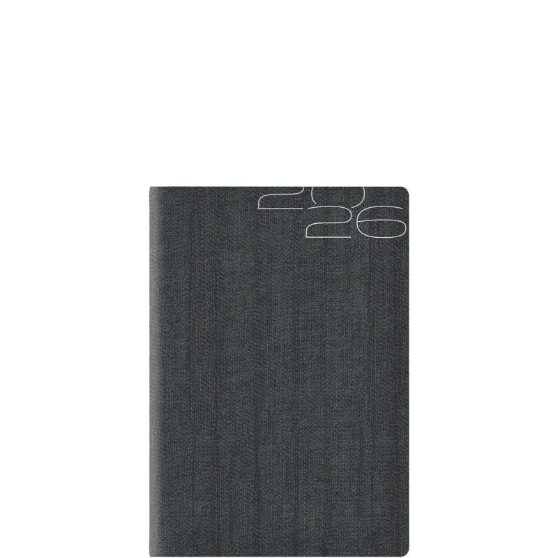 Θεοφύλακτος - Ημερήσιο Ημερολόγιο Kashmir Flat 2026, Charcoal 14.5x20.5 6862C.D57