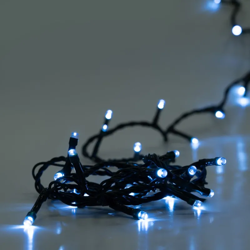 Iliadis - 200 Led, Πράσινο/Πάγου, Επεκτεινόμενο Σταθερό, 10 Μέτρα, Εσωτερικού & Εξωτερικού Χώρου 5mm 68820