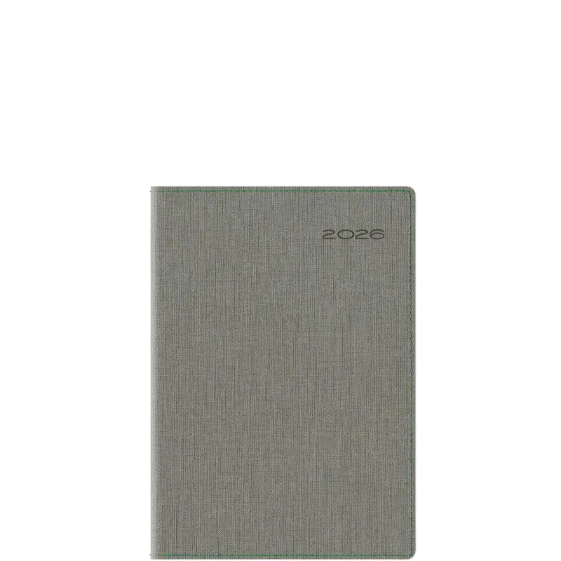 Θεοφύλακτος - Ημερήσιο Ημερολόγιο Derby Firenze Flex 2026, Grey/Green 14.5x20.5 6897C.U60