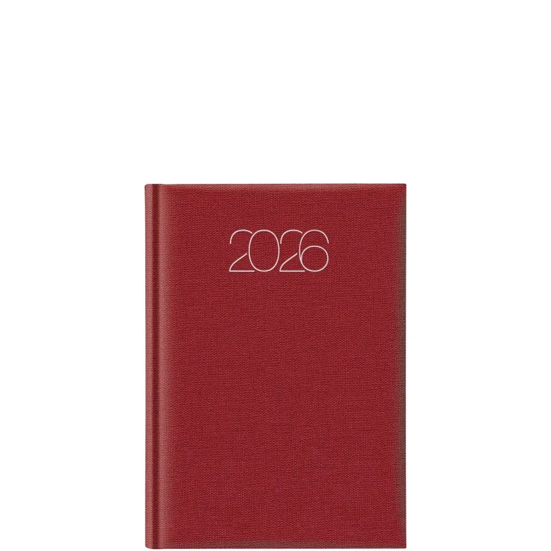 Θεοφύλακτος - Ημερήσιο Ημερολόγιο Cotton Classic 2026, Cardinal Red 14.5x20.5 689JO.E41