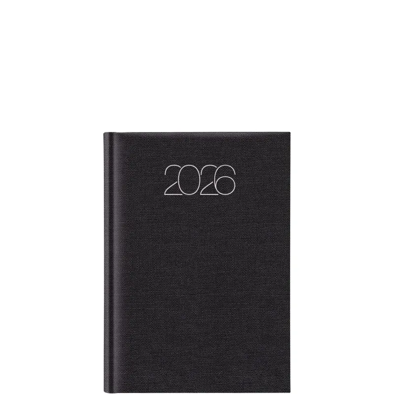 Θεοφύλακτος - Ημερήσιο Ημερολόγιο Cotton Classic 2026, Black 14.5x20.5 689JO.E47