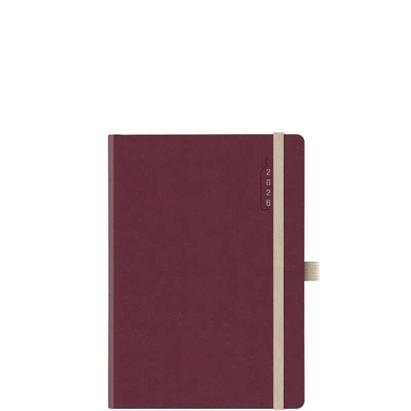 Θεοφύλακτος - Ημερήσιο Ημερολόγιο Oceano Eco Plus 2026, Bordeaux 14.5x20.5 691KY.328