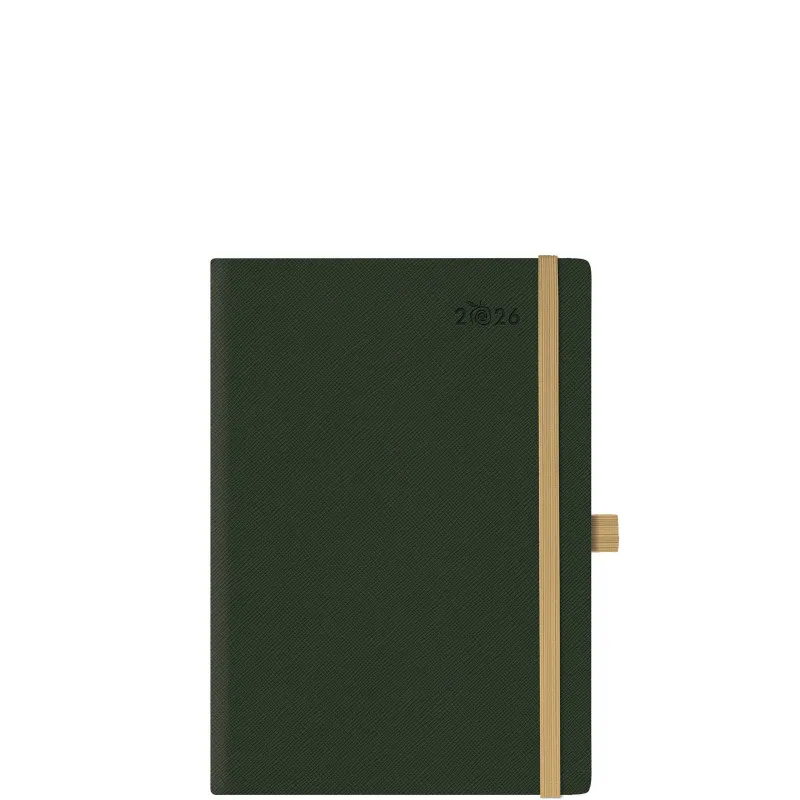 Θεοφύλακτος - Ημερήσιο Ημερολόγιο Appeel Saffiano 2026, Olive 14.5x20.5 691YT.094